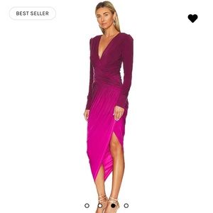 Genesis MIDI Dress - Ombré Beet